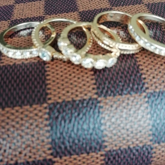 Alquimia Jewelry - 18K GOLD PLATED DIAMOND RING MIDI SET